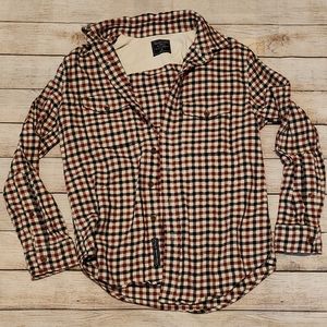 Abercrombie and Fitch Plaid Button Down Long Sleeve Top